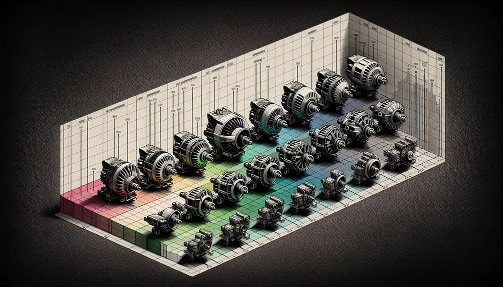 alternator price range details