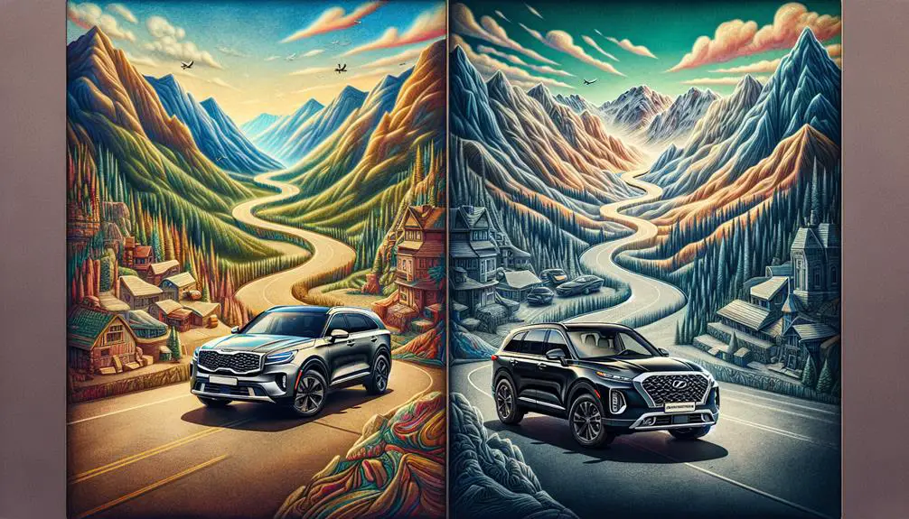 comparison of kia telluride and hyundai palisade