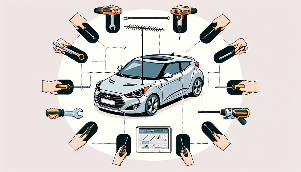 detach antenna on hyundai