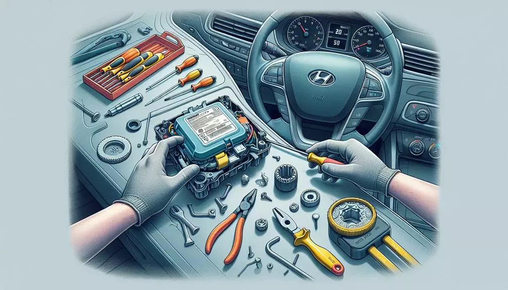 disassembling the vehicle s airbag