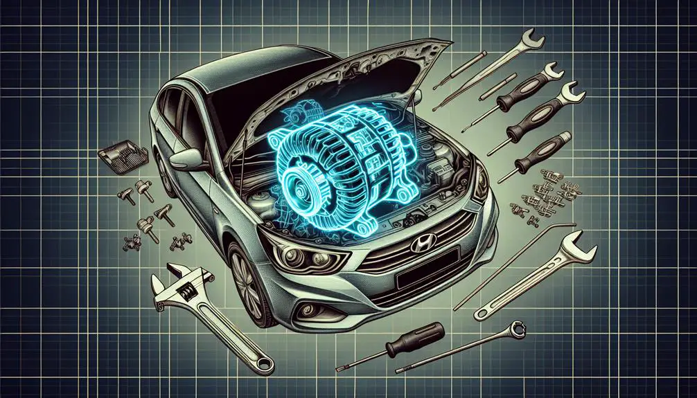 hyundai accent alternator replacement
