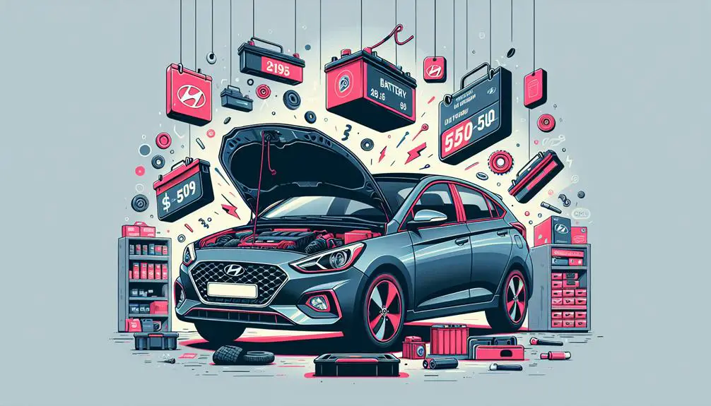 hyundai accent battery price