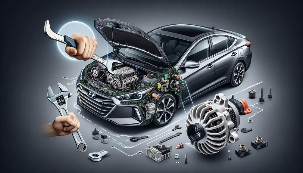 hyundai elantra alternator replacement