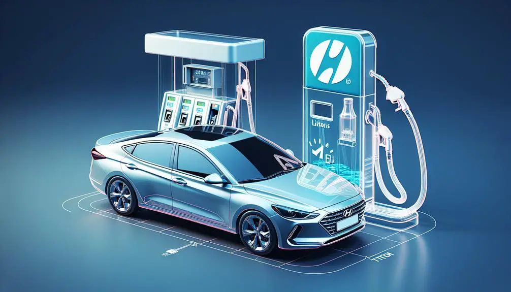 hyundai elantra gas capacity