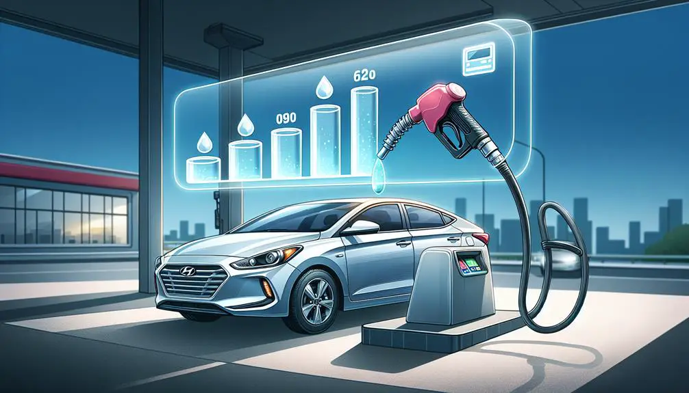 hyundai elantra gas capacity