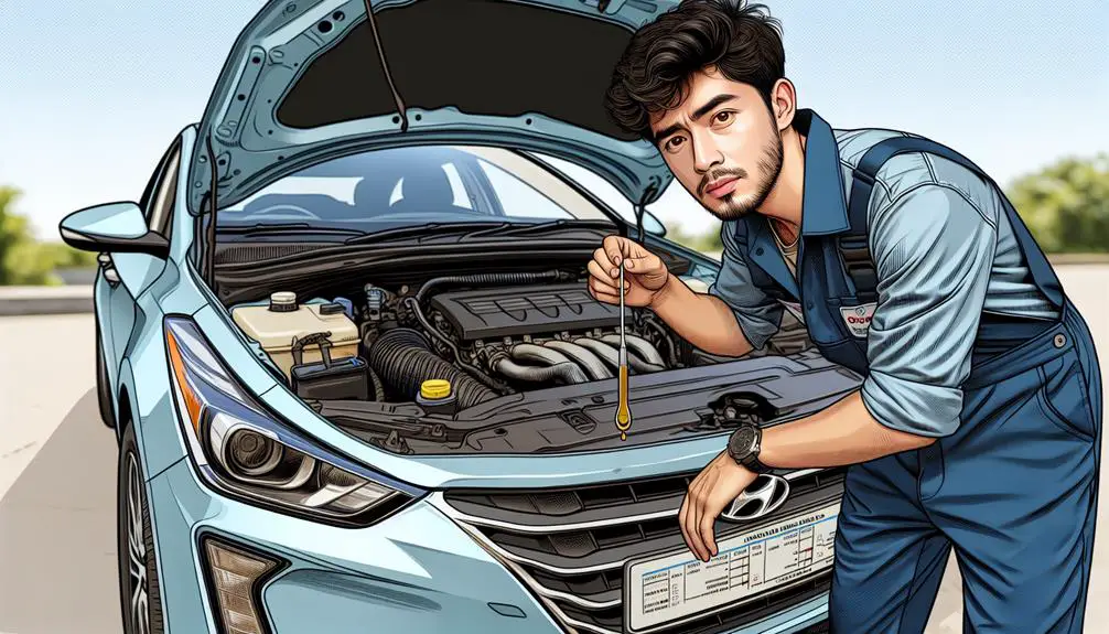 How To Check Oil Percentage In Hyundai Elantraa Hyundai Maintenance