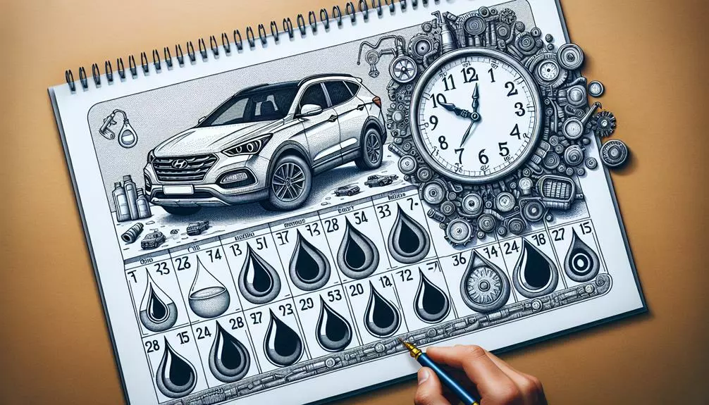 hyundai santa fe oil