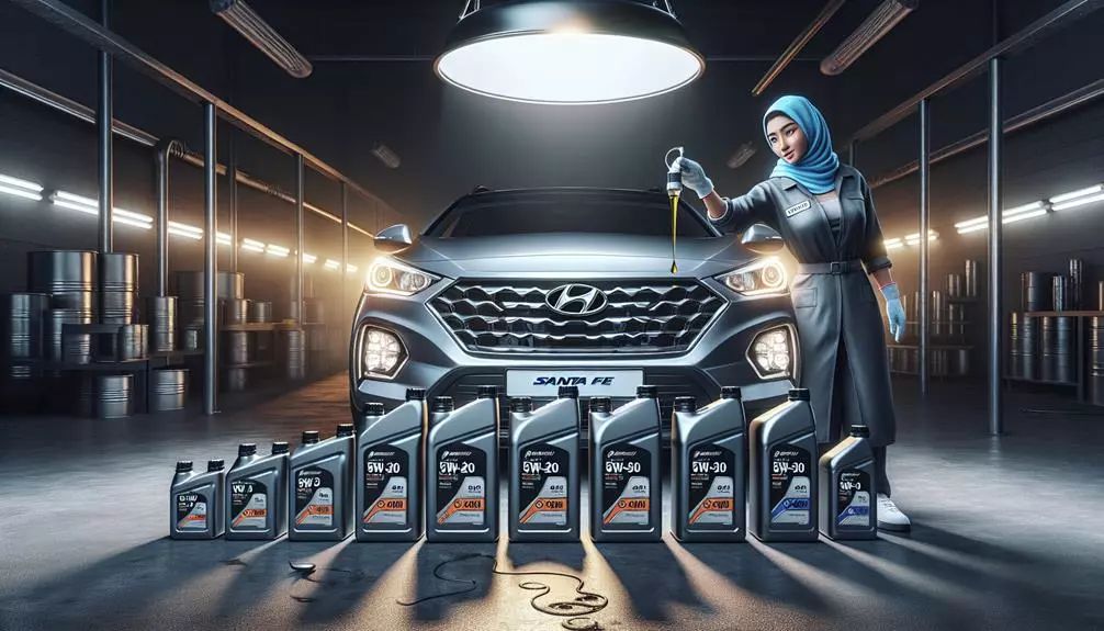 hyundai santa fe oil