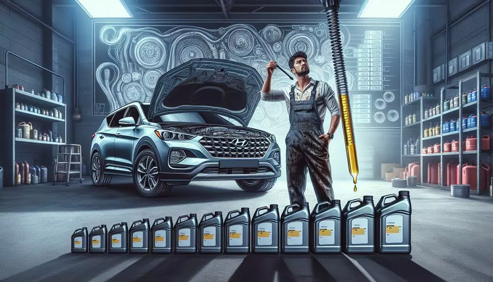 hyundai santa fe oil capacity