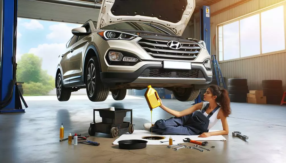 hyundai santa fe oil change