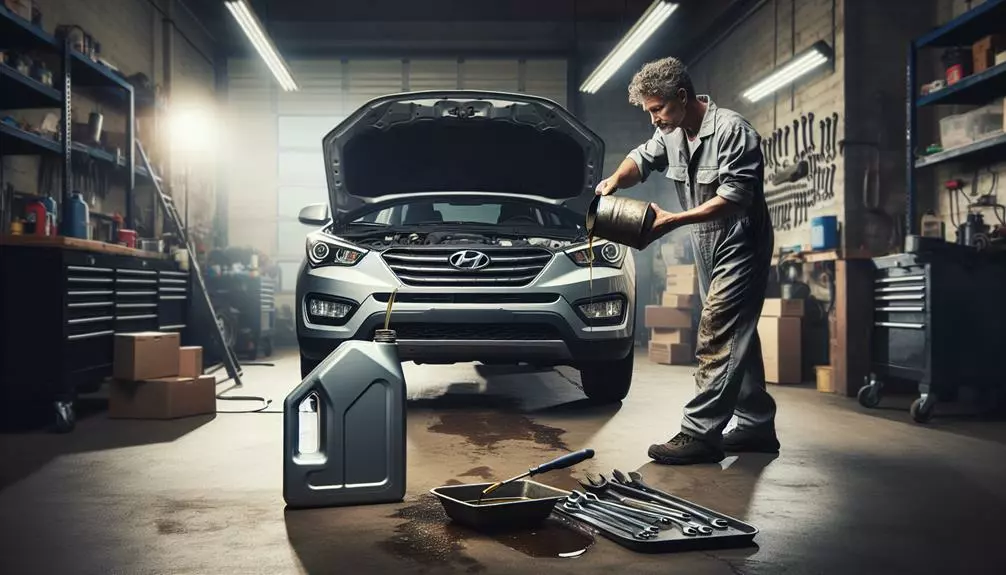 hyundai santa fe oil maintenance