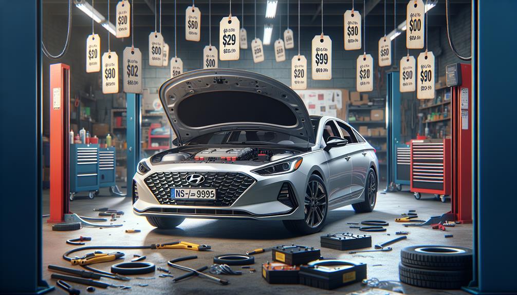 hyundai sonata battery cost
