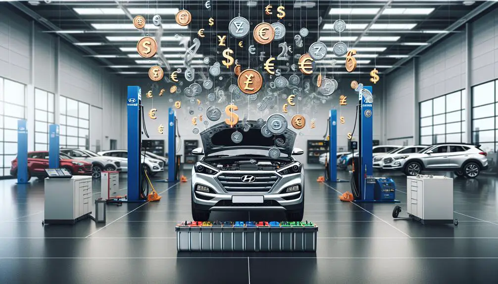 hyundai tucson battery pricing