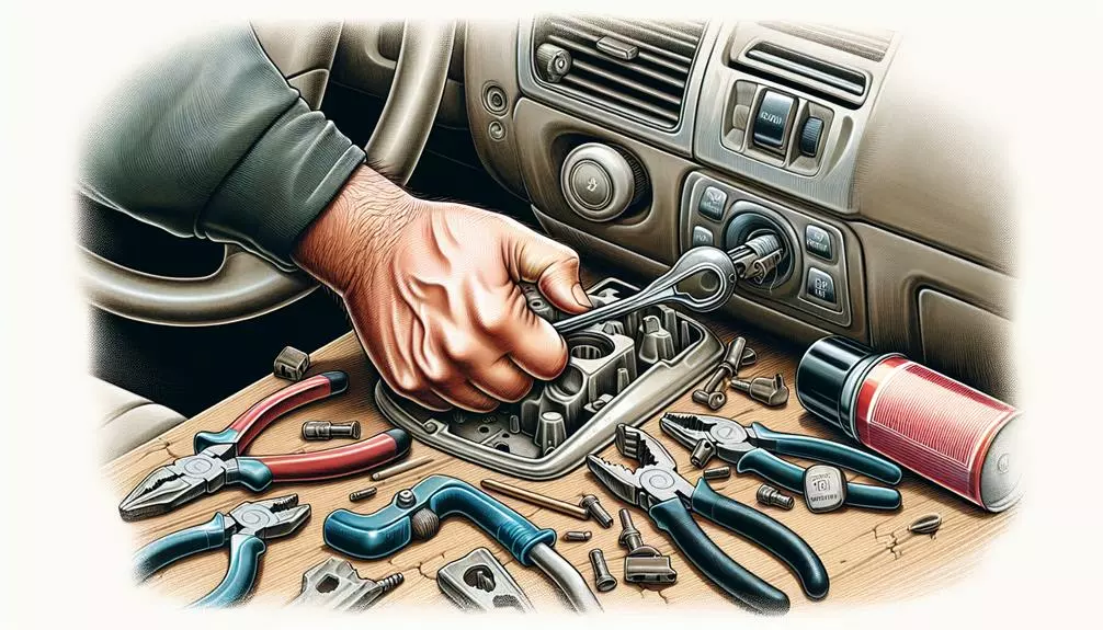 key stuck take action