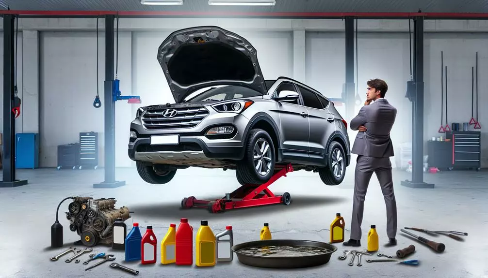 oil change in hyundai