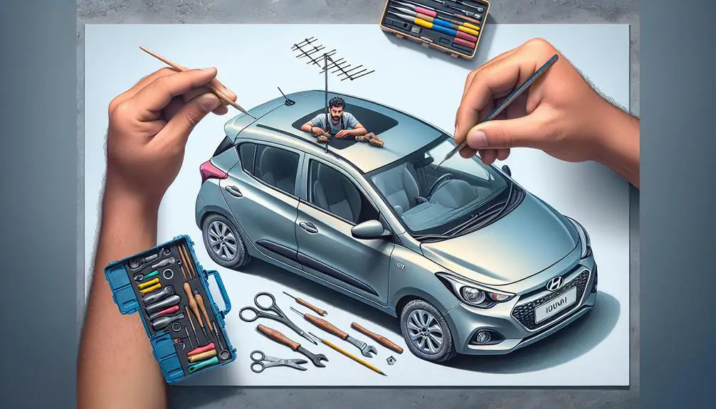 replacing hyundai i10 aerial