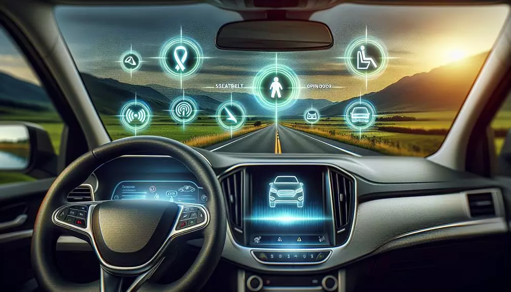 safety feature notifications provided