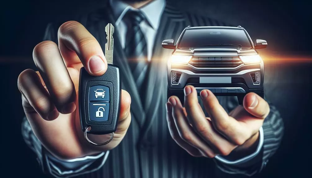 unlocking car with key fob