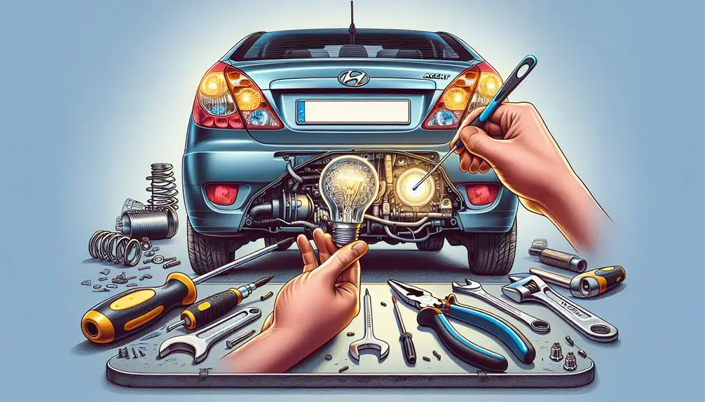 changing hyundai accent brake light