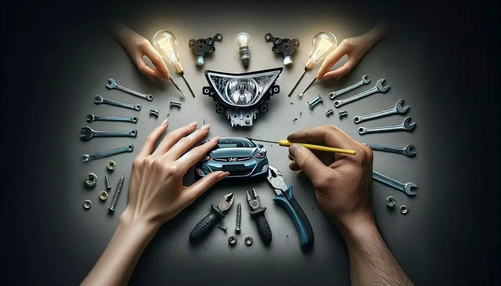 dismantling car s light fixture