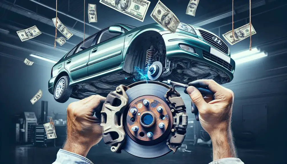 hyundai elantra brake pad replacement cost