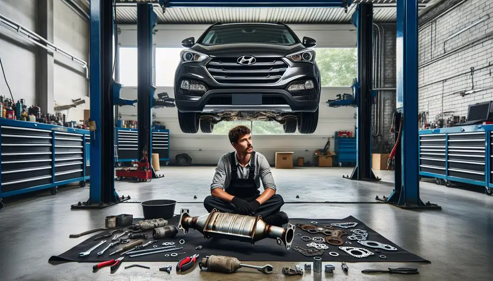 hyundai santa fe converter replacement