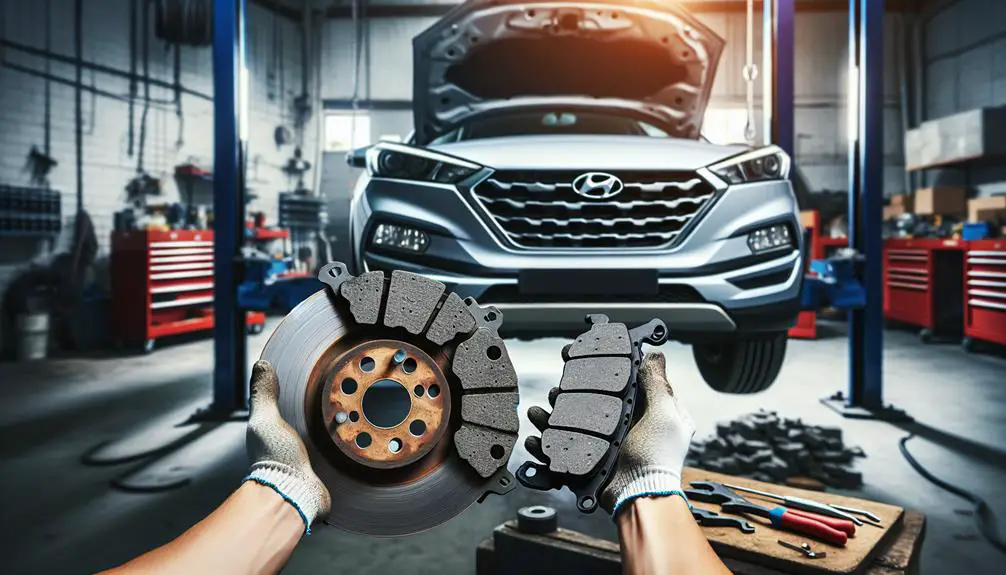 hyundai tucson brake pad replacement