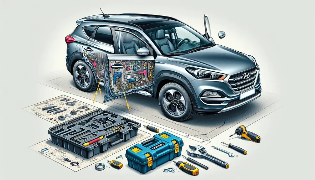 hyundai tucson door handle