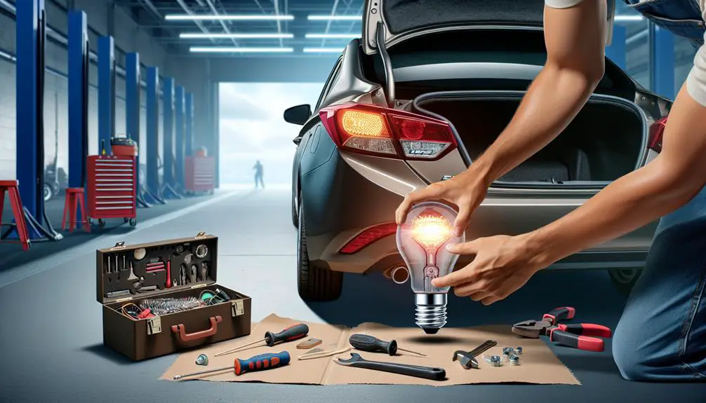 replace brake light bulb