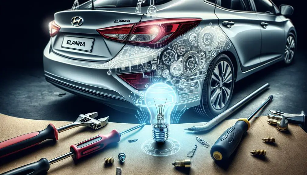 replacing hyundai elantra brake light