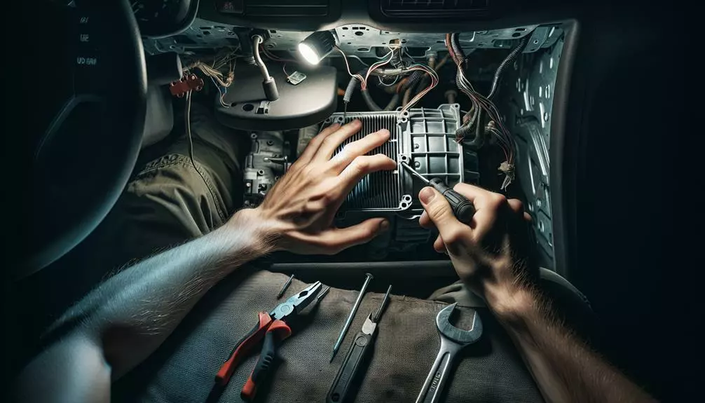 replacing the faulty motor