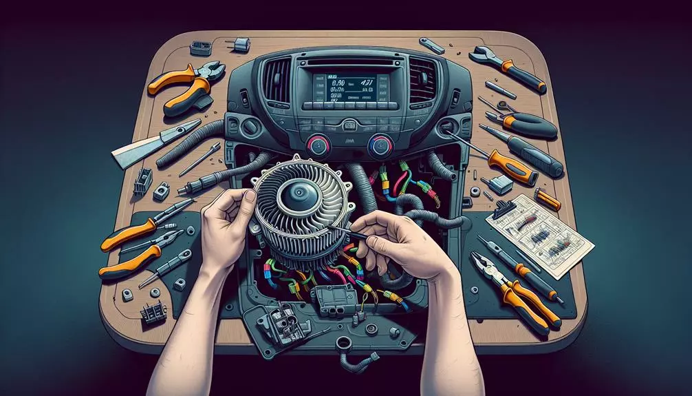 replacing the worn out motor